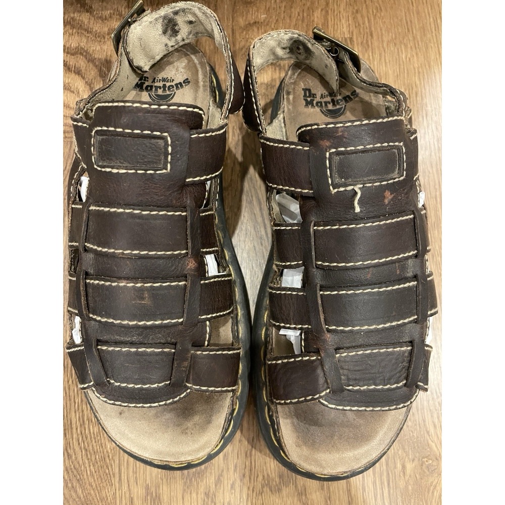 Dr Martens Vintage Y2K Leather Fisherman Chunky Sandals Men's Size 13 GC125